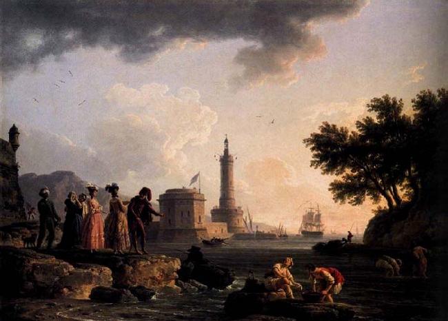 VERNET, Claude-Joseph A Seashore oil painting image